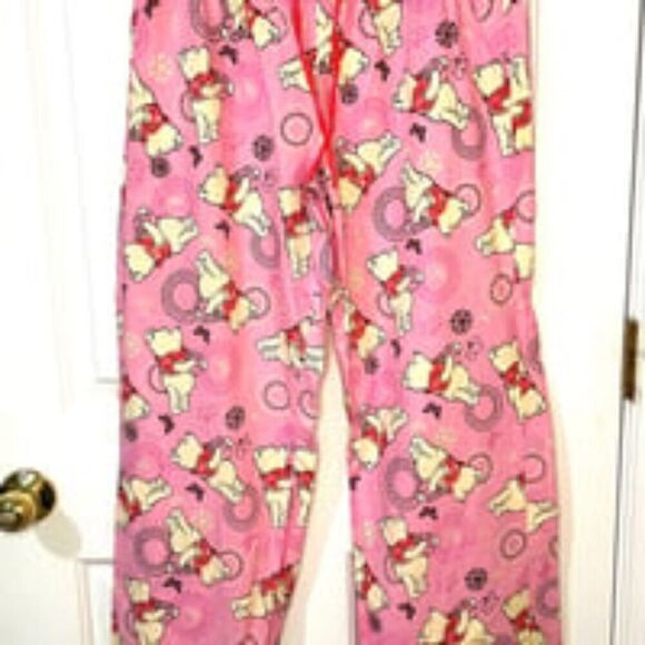 Disney Women's Pink Winnie the Pooh Honey Cotton Lounge Pyjama Pants Medium - Picture 2 of 11